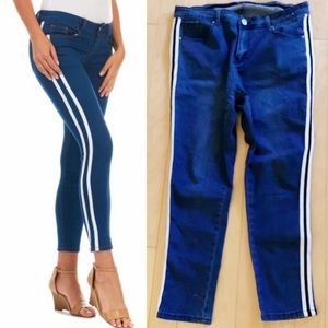 AQ Super Stretch Skinny Jean w Side Stripe Detail